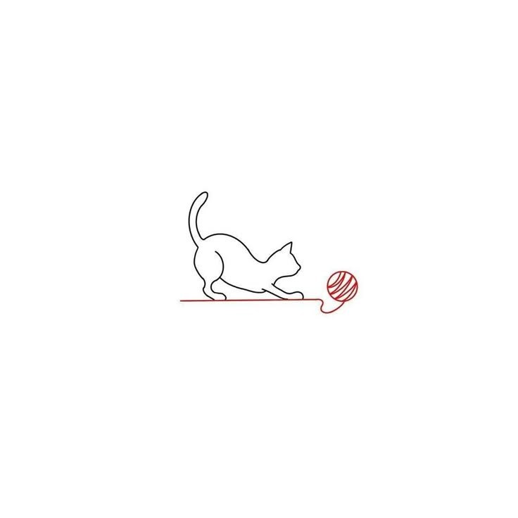 Un chat joue avec une pelote